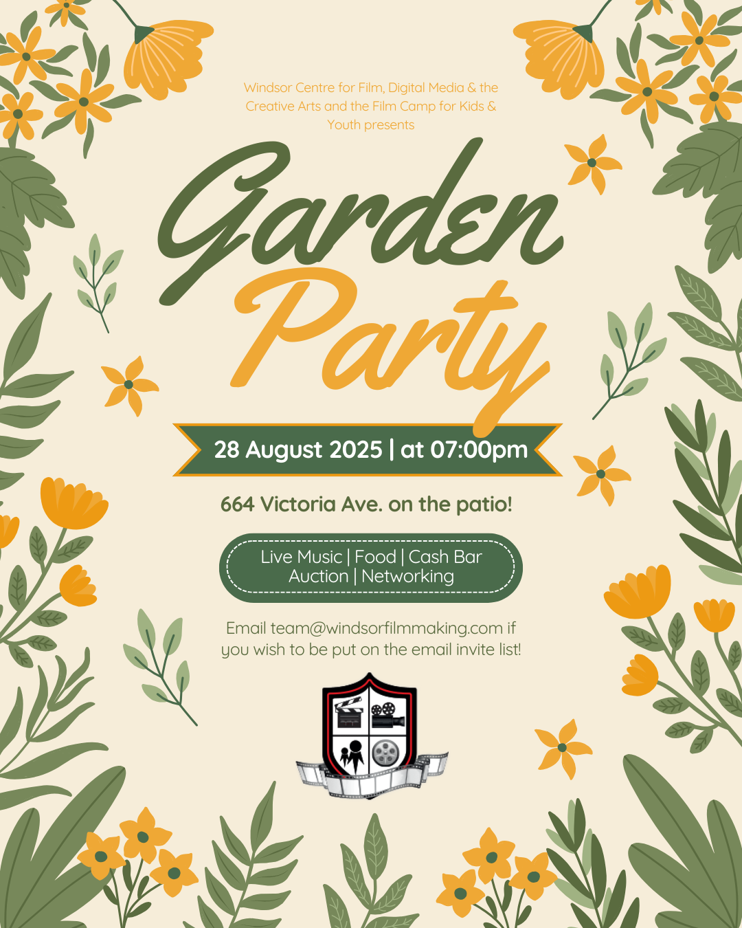 Garden Party 2025 Flyer
